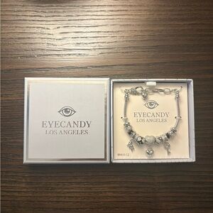 NEW Eye Candy silver charm bracelet